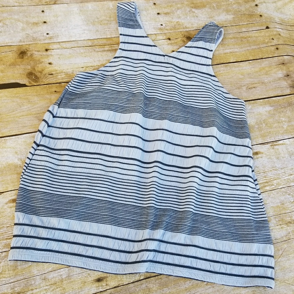 Anthropologie Deletta stacked striped tank